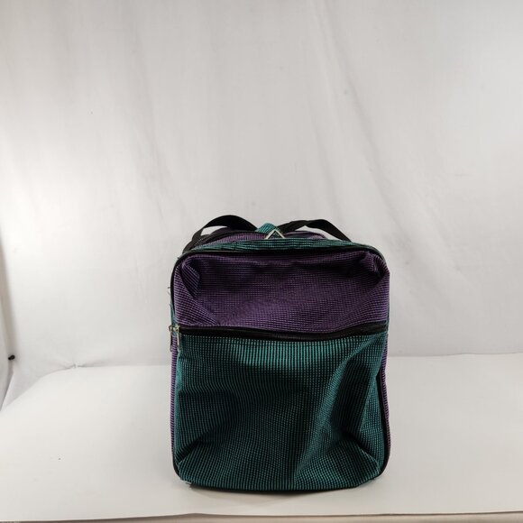 Dallas Cowboys Duffle Bag Helmet Star Logo Vtg 90s Purple Teal Gym Athletic - Picture 8 of 14